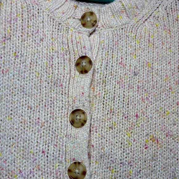 American Eagle Outfitters Pale Pink Sweater with Speckled Effect - Picture 3 of 7